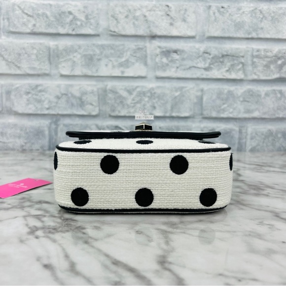 Kate Spade Natalia Square Embroidered Polka Dot Crossbody Handbag - Picture 5 of 10
